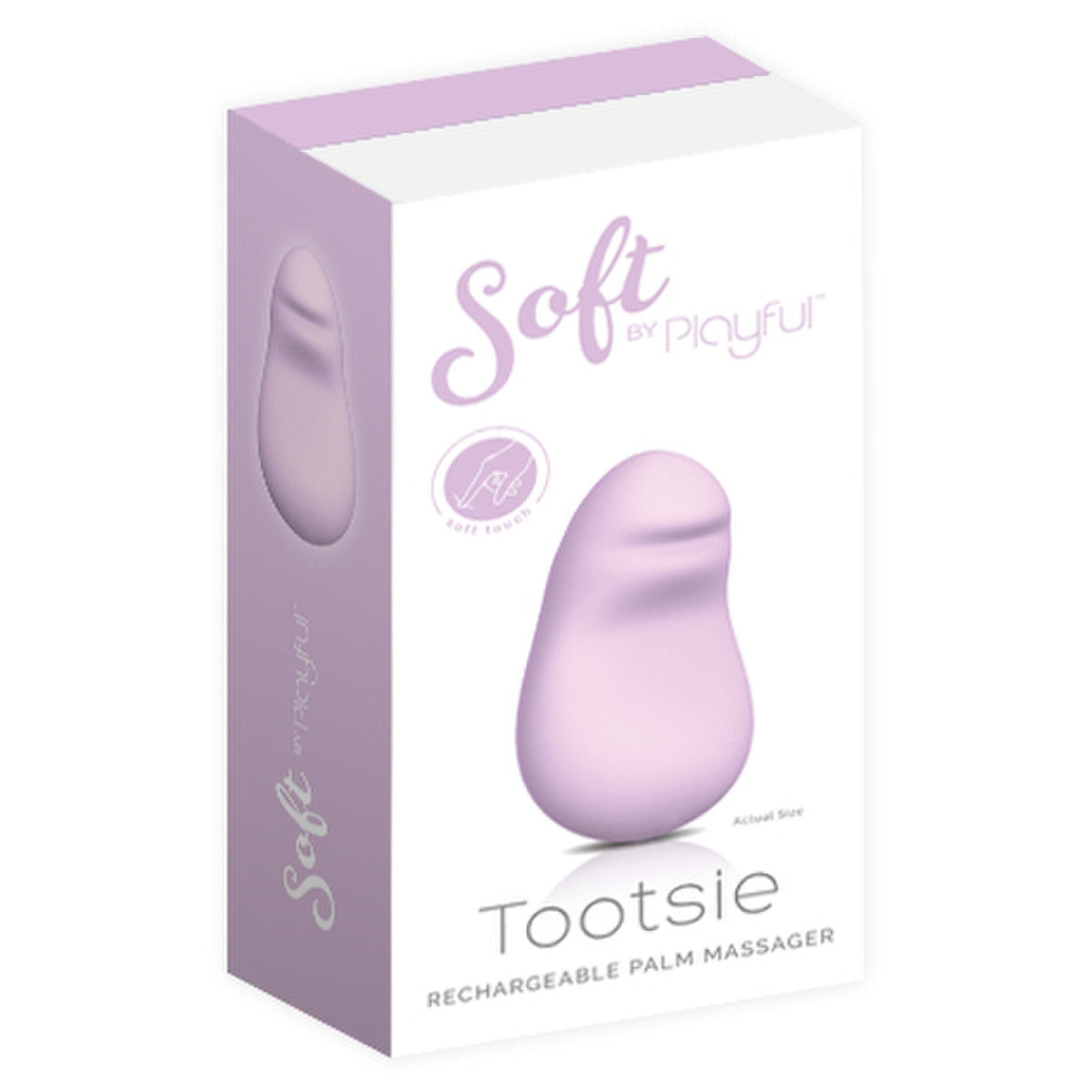 Playful Soft Tootsie Lay-On Massager - Purple