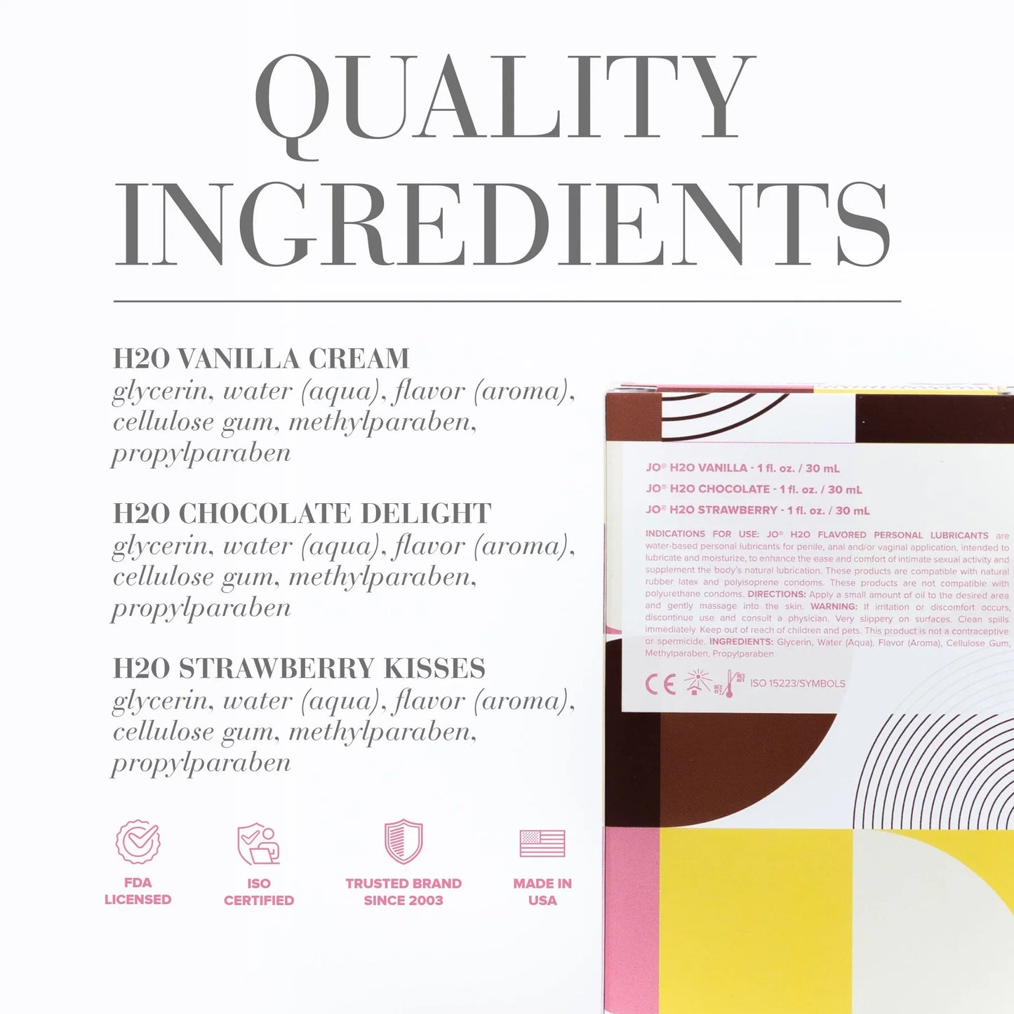 Jo Water-Based Lubricant Triple Pack - Neapolitan
