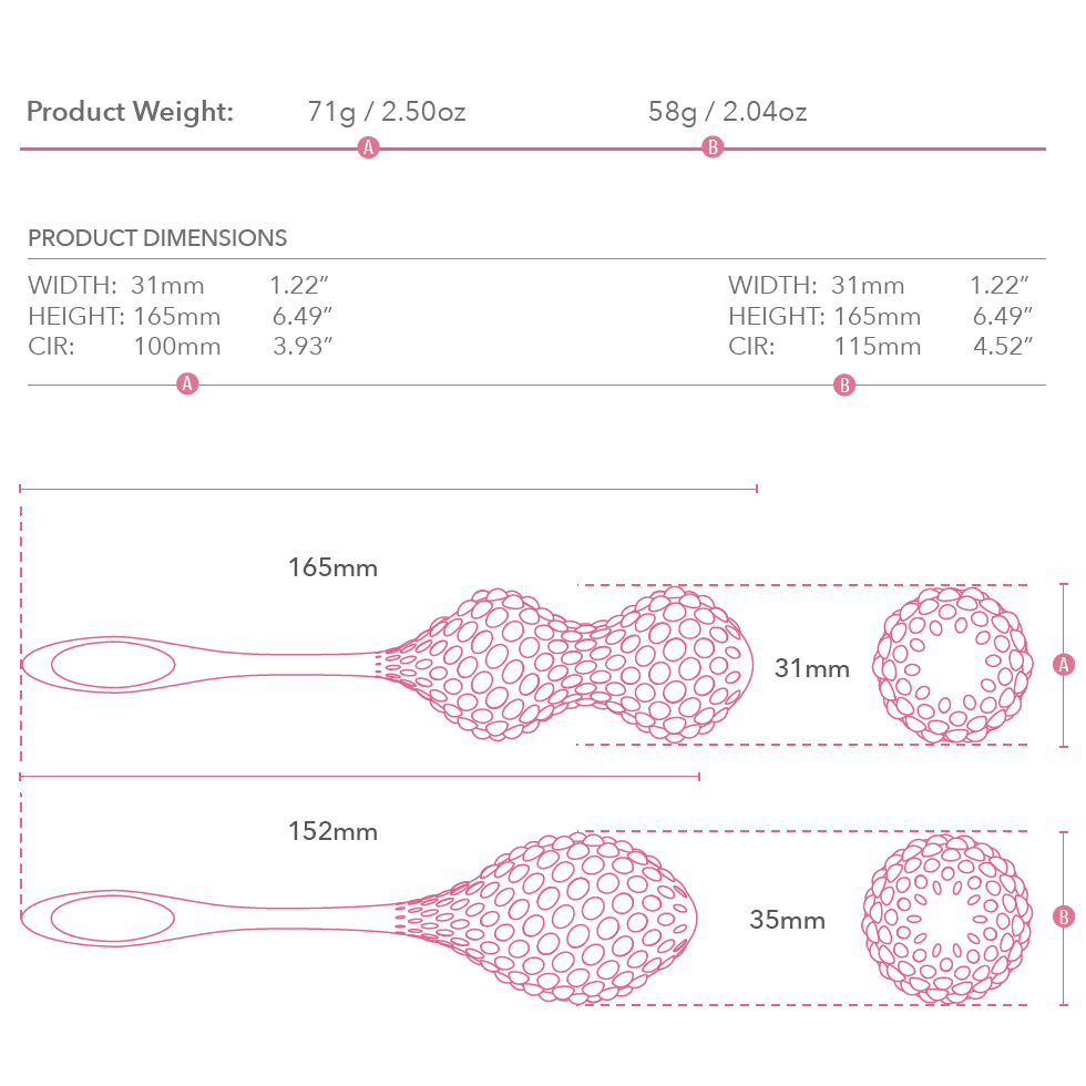 Unite Silicone Kegel Set (2 Pack)