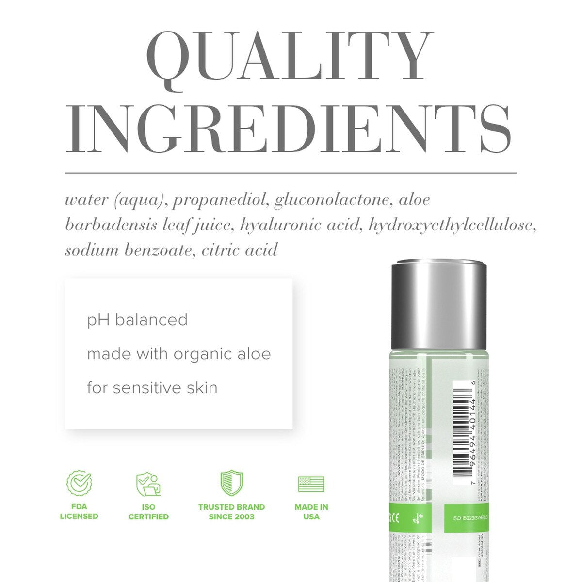 Jo Aloe Lubricant (240ml)