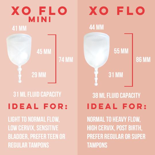 Hannah XO Flo Menstrual Cup - Regular