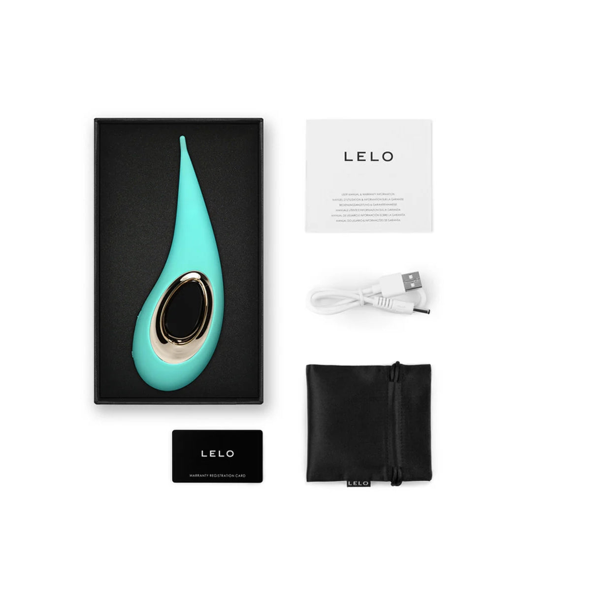 Lelo Dot Clitoral Pinpoint Stimulator - Aqua