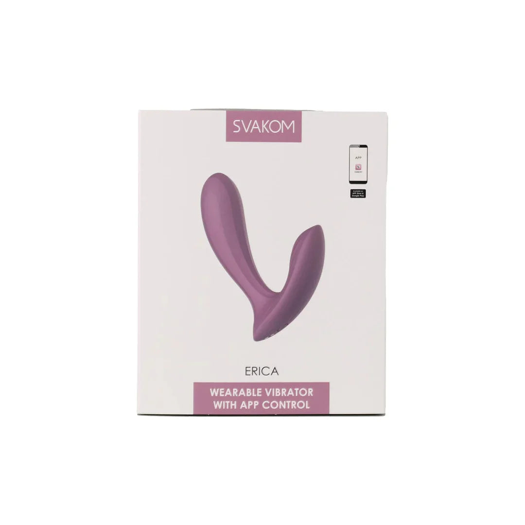 Svakom Erica Wearable Dual Vibrator - Romantic Rose (App Controlled)