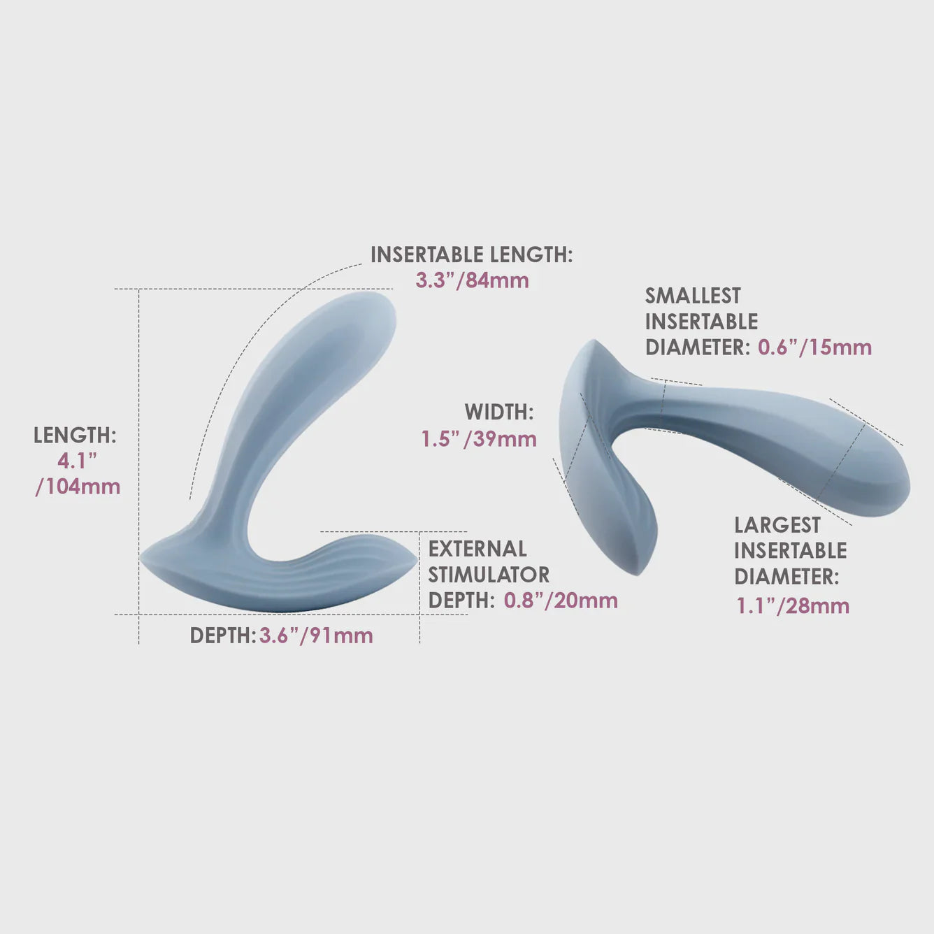 Svakom Erica Wearable Dual Vibrator - Romantic Rose (App Controlled)