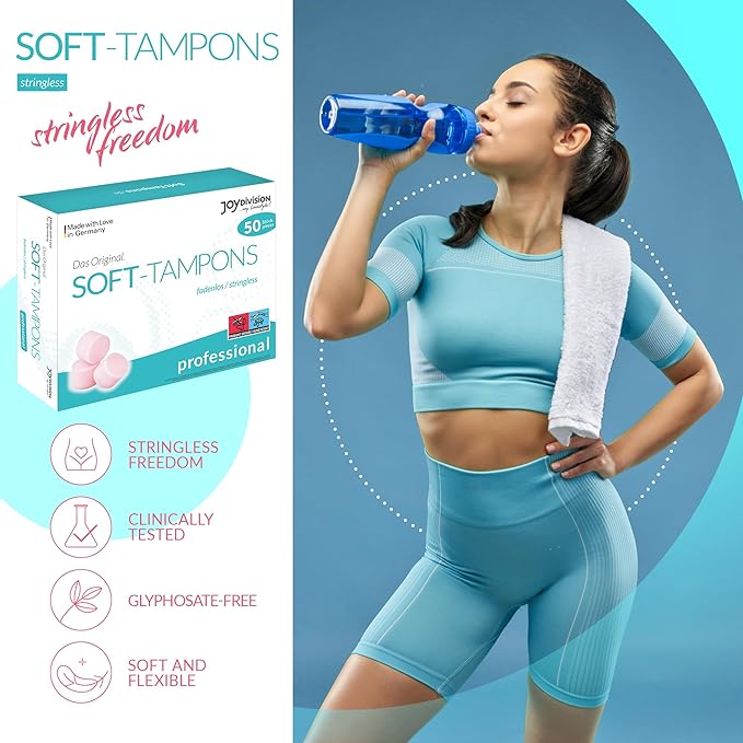 Joy Division Soft Tampon Menstrual Sponges - Professional (50 Pack)