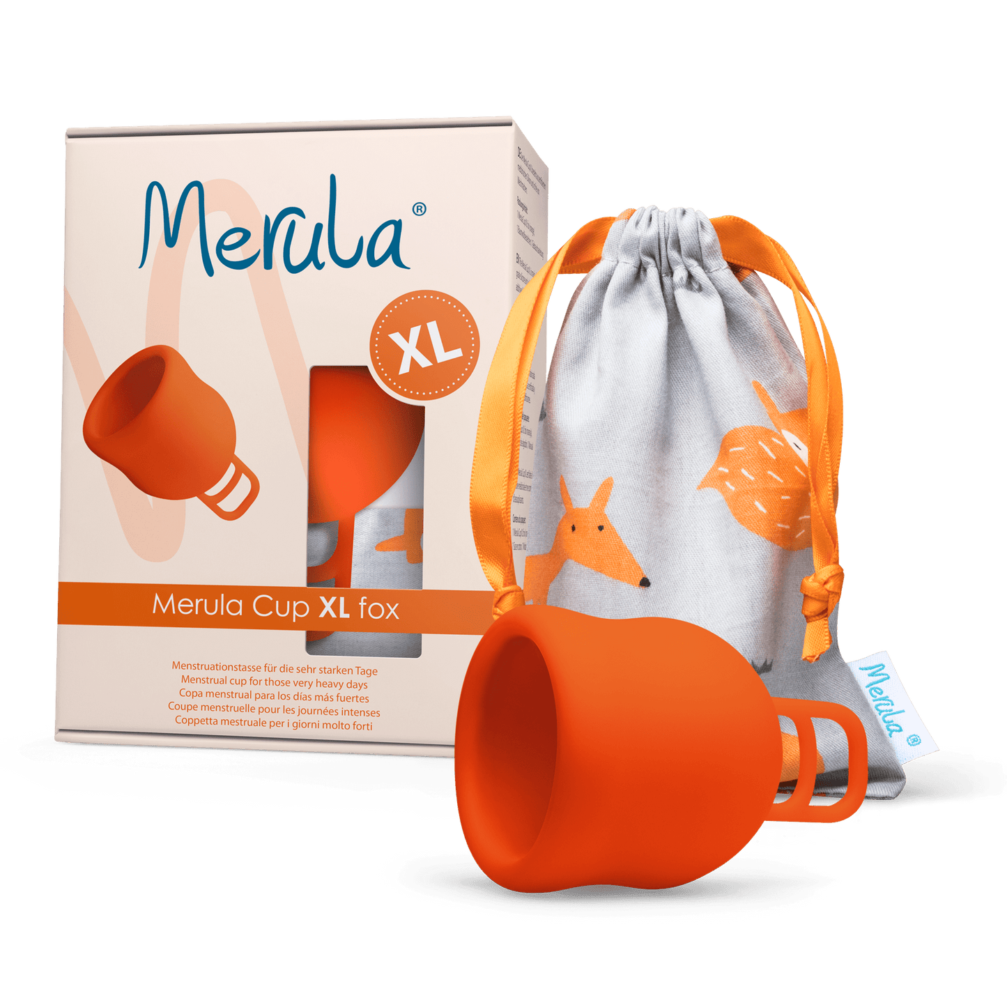 Merula Menstrual Cup XL - Fox (Orange)
