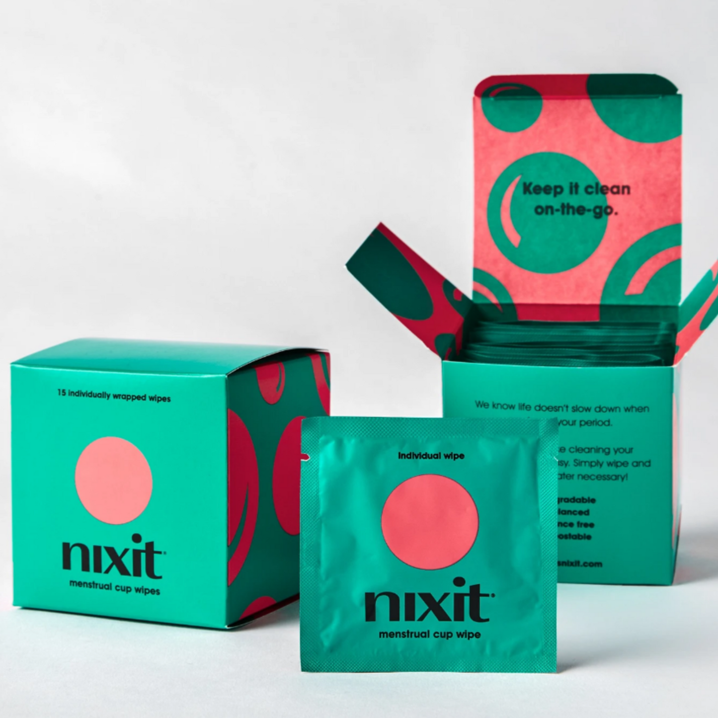 Nixit Menstrual Cup Wipes (15 wipes)