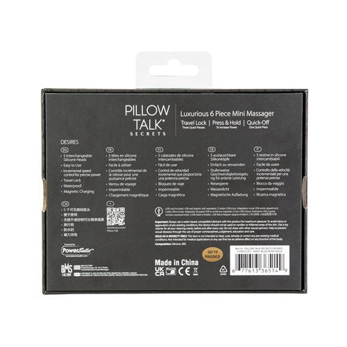 Pillow Talk Secrets Desires Massager Set (6 Pieces)