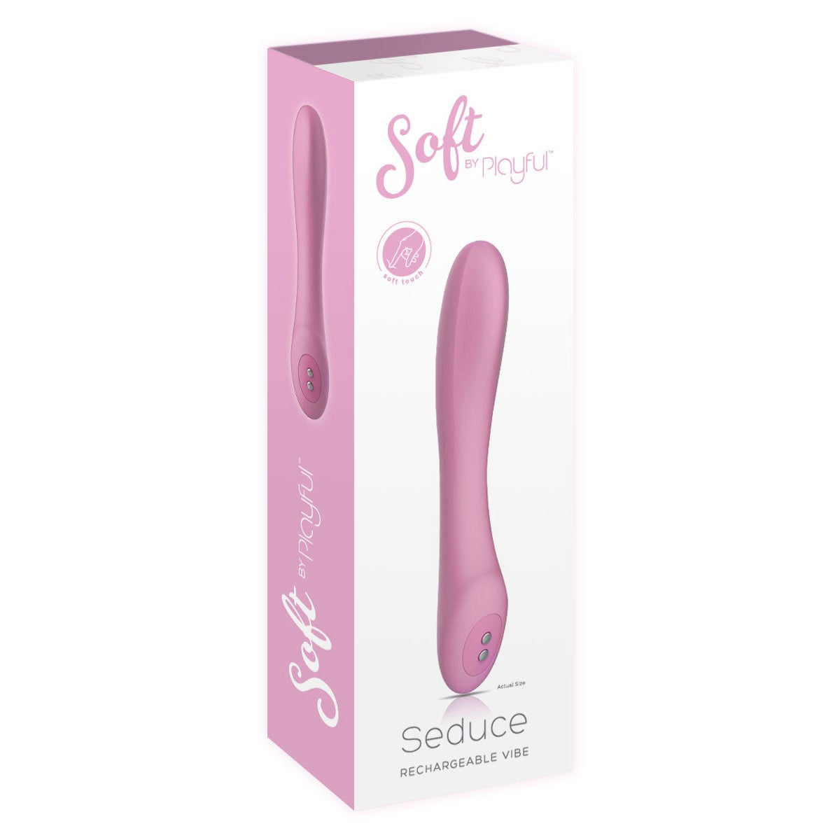 Playful Soft Seduce G-Spot Vibrator - Pink