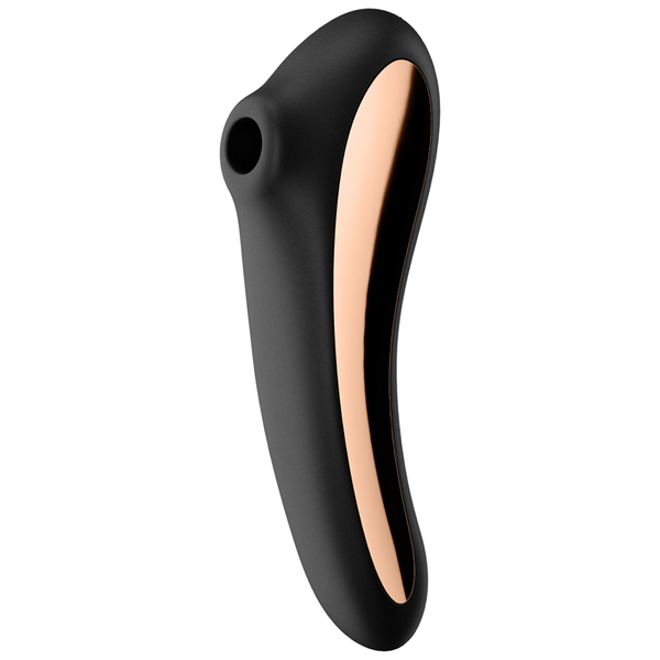 Satisfyer Dual Kiss Air Pulse & G-Spot Massager - Black
