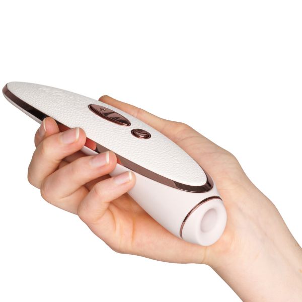 Satisfyer Luxury Air Pulse Stimulator + Vibrator - Prêt-à-porter - White and Rose Gold