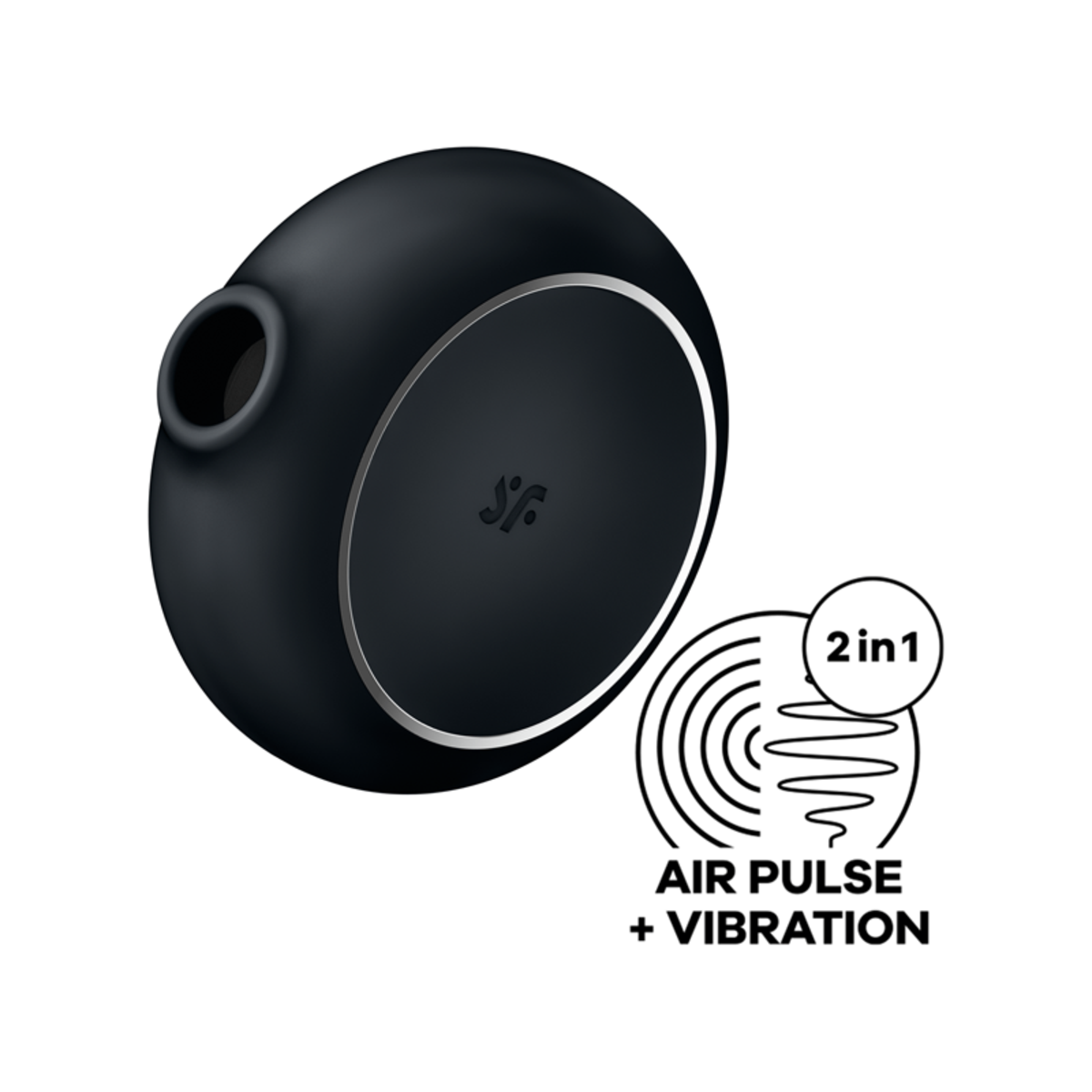 Satisfyer Pro To Go 3: Air Pulse Stimulator + Vibrator - Black