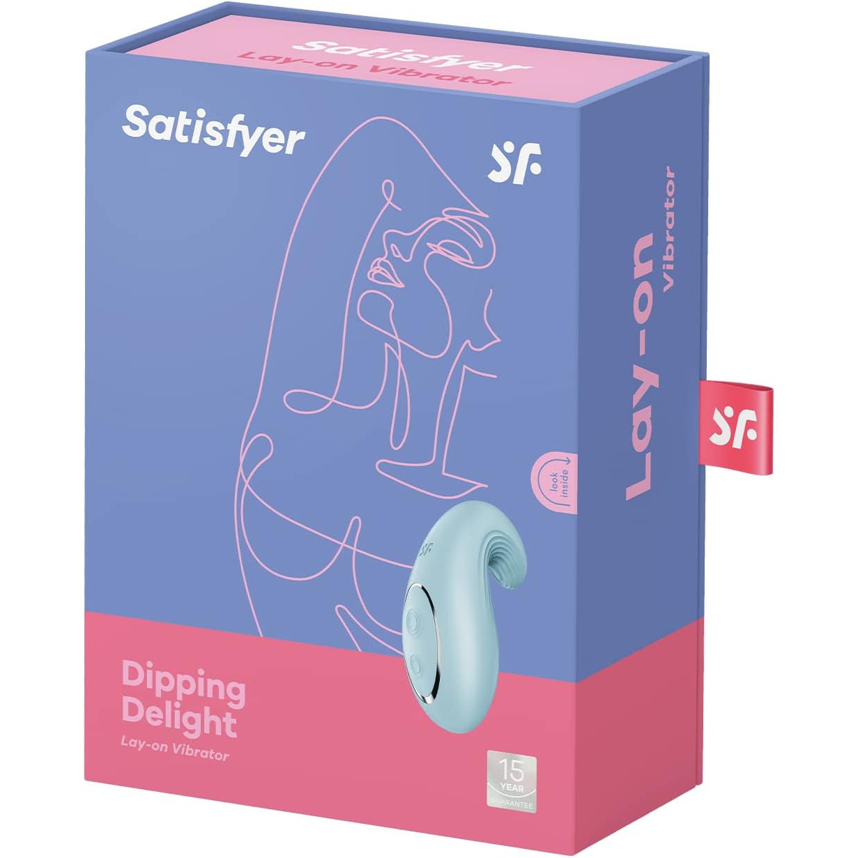 Satisfyer Dipping Delight Lay-On Massager - Light Blue