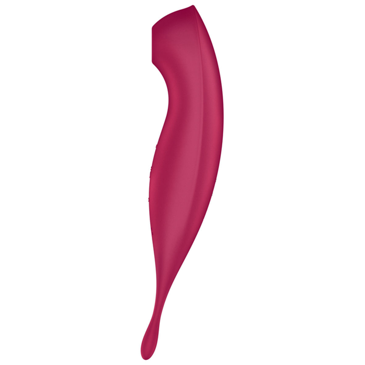 Satisfyer Twirling Pro+ Hybrid Clitoral Air Pulse Stimulator & Tip Vibrator (App Controlled) - Dark Red