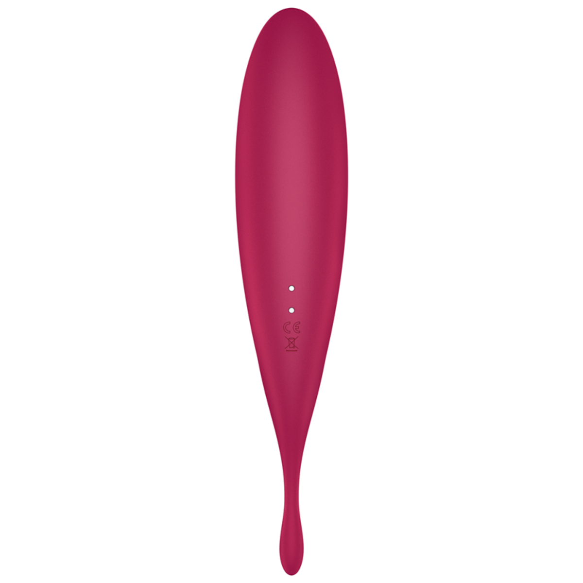 Satisfyer Twirling Pro+ Hybrid Clitoral Air Pulse Stimulator & Tip Vibrator (App Controlled) - Dark Red