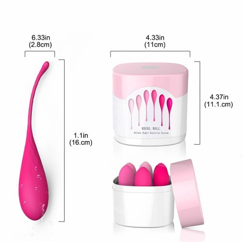 Playful Diamonds Weighted Kegel Eggs Training Set (6 Pack)