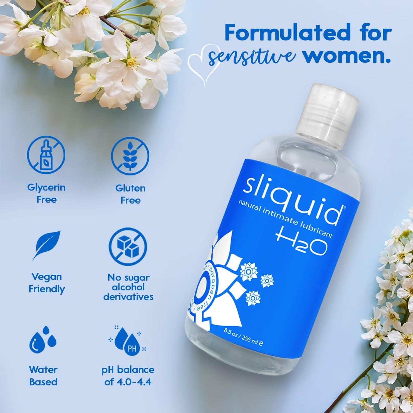 Sliquid H2O Natural Intimate Lubricant (255ml)