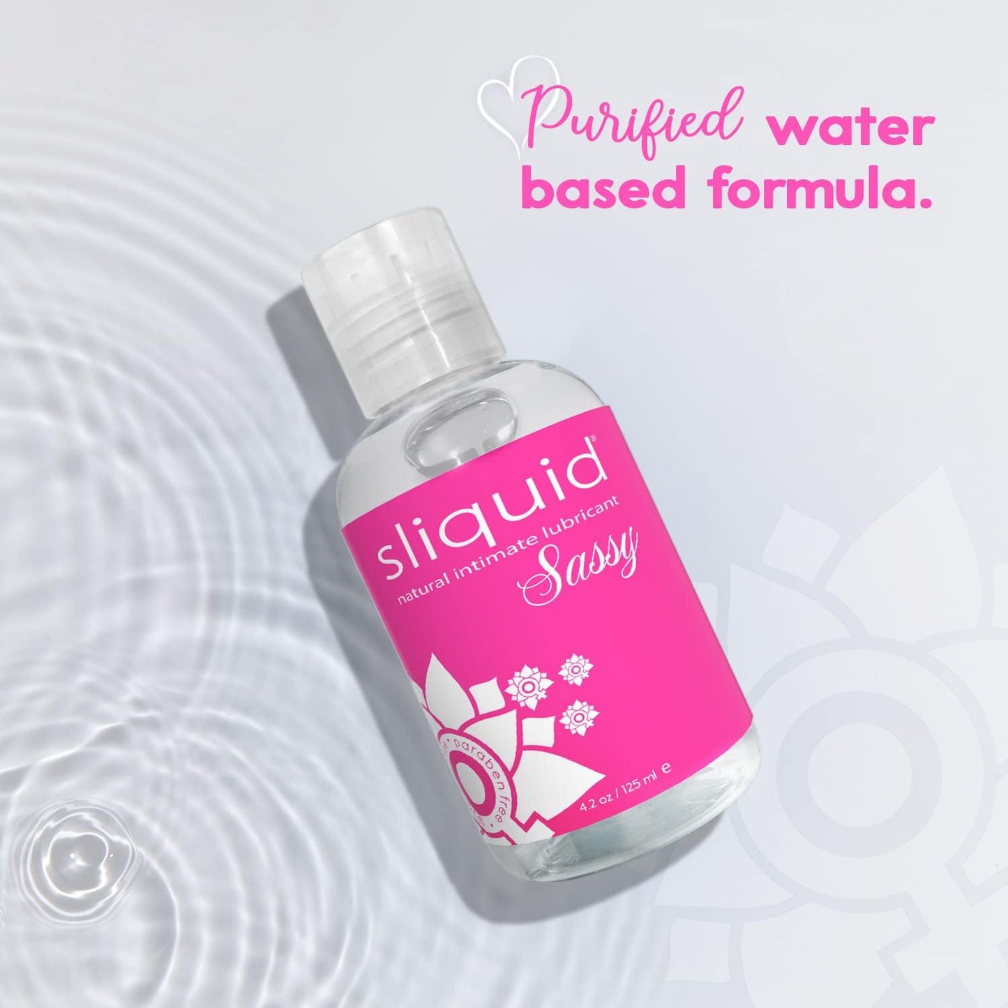 Sliquid Sassy Water-Based Natural Intimate Lubricant (125ml)