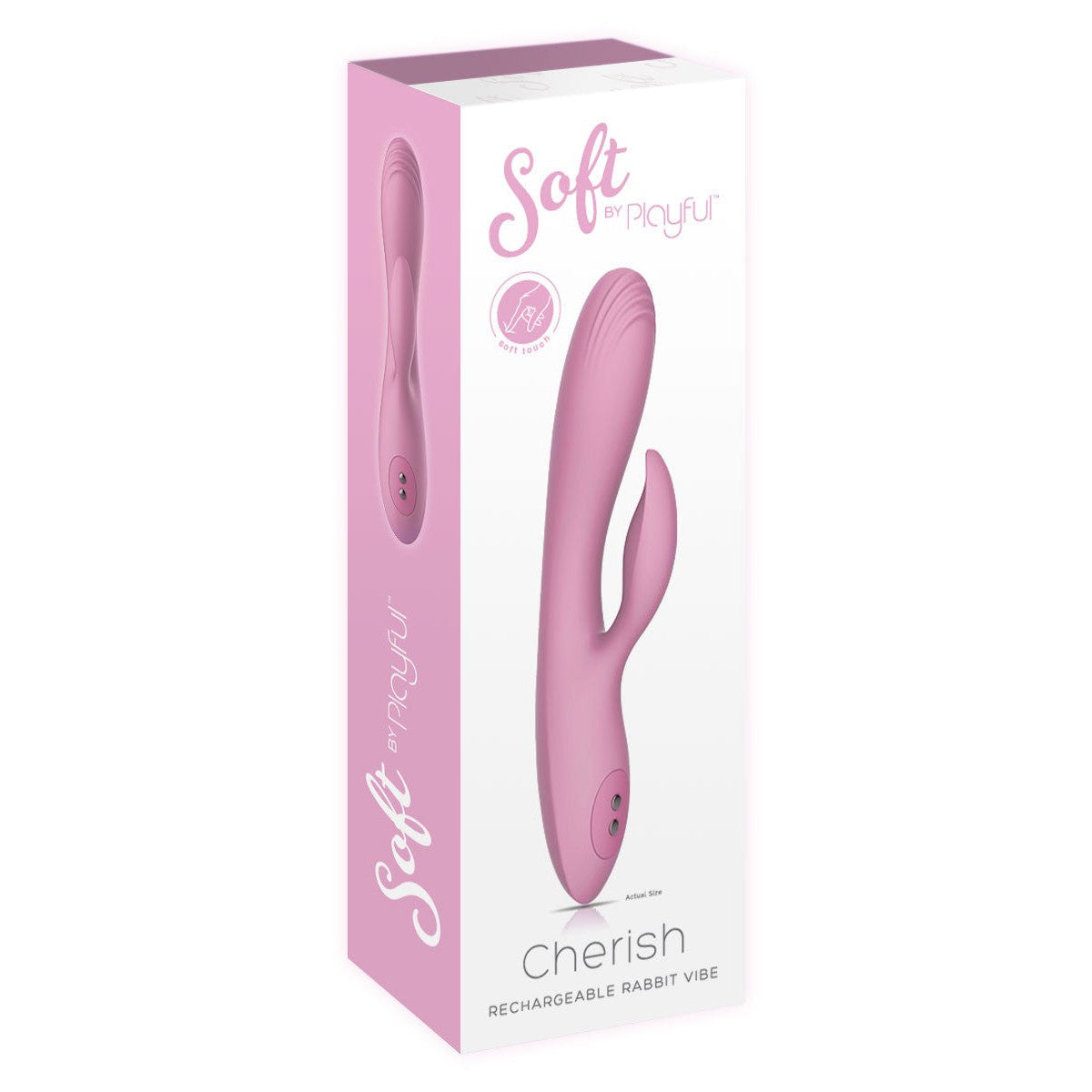 Playful Soft Cherish Rabbit Vibrator - Pink