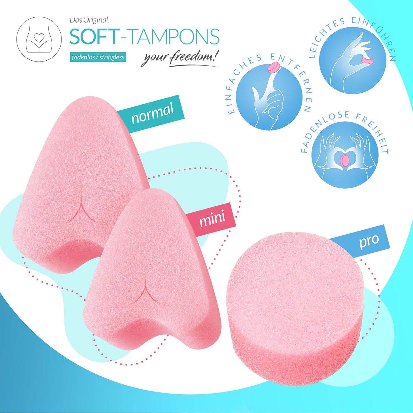 Joy Division Soft Tampon Menstrual Sponges - Normal (10 Pack)