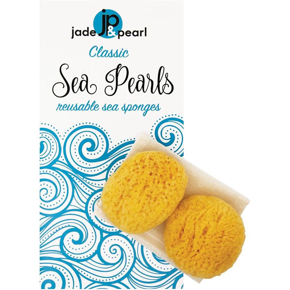 Jade & Pearl Reusable Sea Pearl Classic Menstrual Sponge - Large (2 Pack)