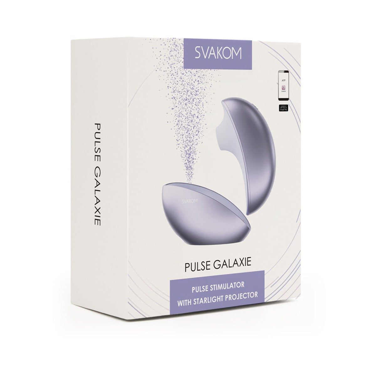Svakom Pulse Galaxie Clitoral Stimulator with Starlight Projector - Lilac (App Controlled)