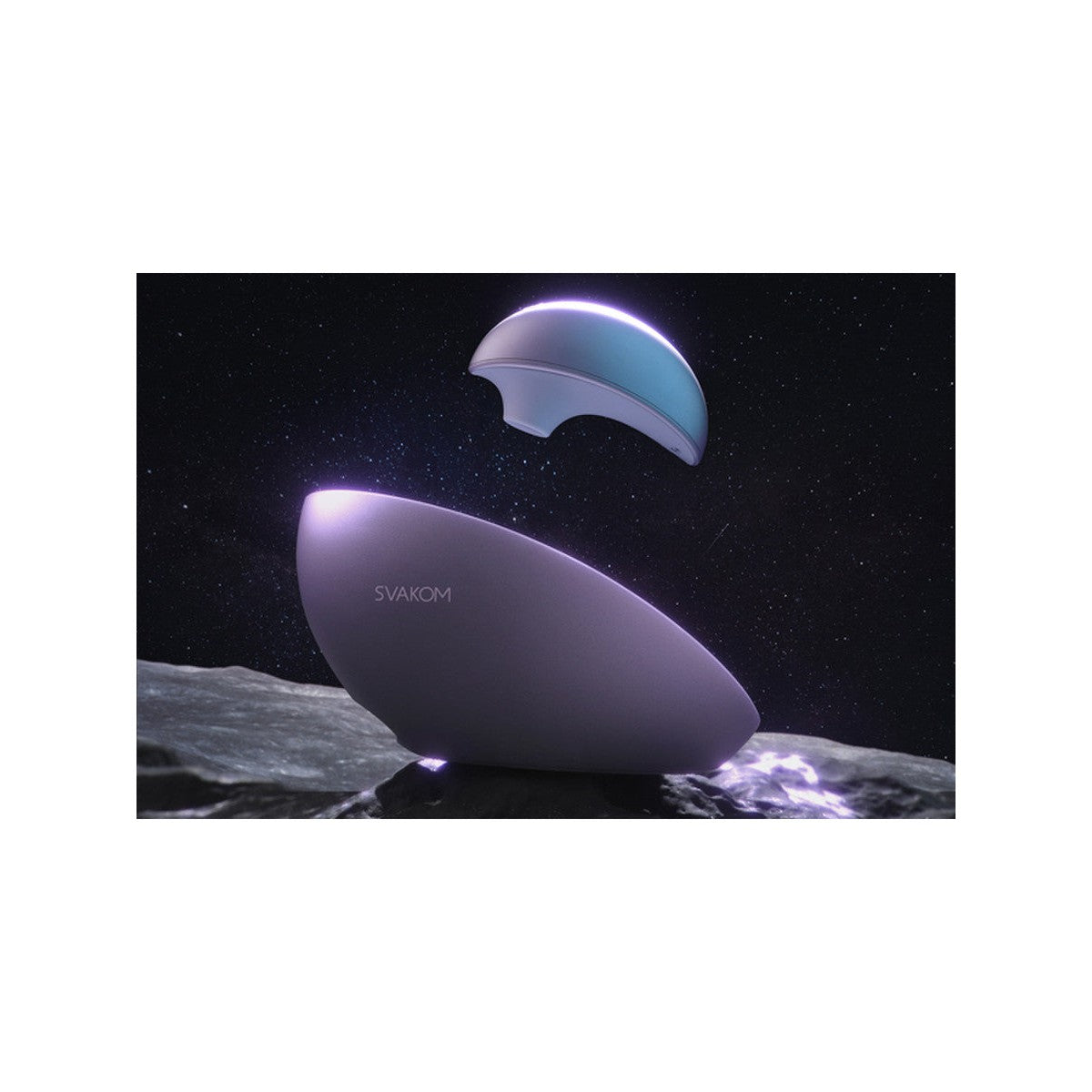 Svakom Pulse Galaxie Clitoral Stimulator with Starlight Projector - Lilac (App Controlled)
