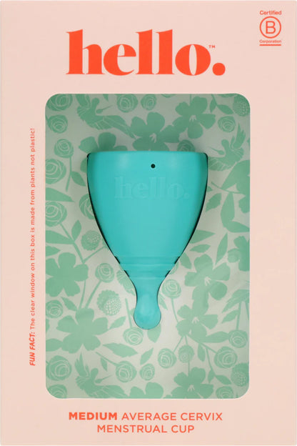Hello Menstrual Cup - Medium Cervix - Medium Blue