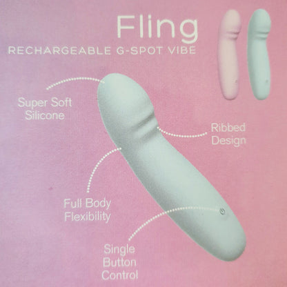Playful Soft Fling G-Spot Vibrator - Purple