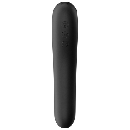 Satisfyer Dual Kiss Air Pulse & G-Spot Massager - Black