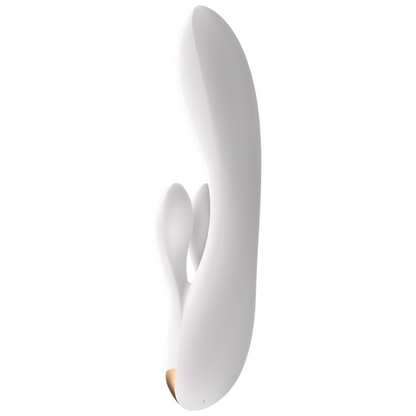 Satisfyer Double Flex Rabbit Vibrator (App Controlled) - White