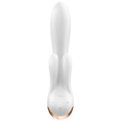 Satisfyer Double Flex Rabbit Vibrator (App Controlled) - White