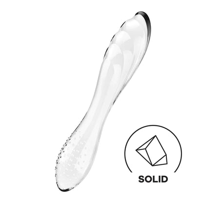 Satisfyer Dazzling Crystal 1 Glass Dildo - Transparent
