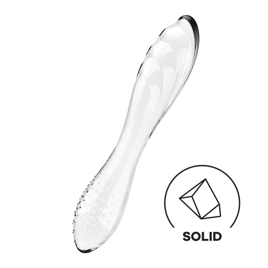 Satisfyer Dazzling Crystal 1 Glass Dildo - Transparent