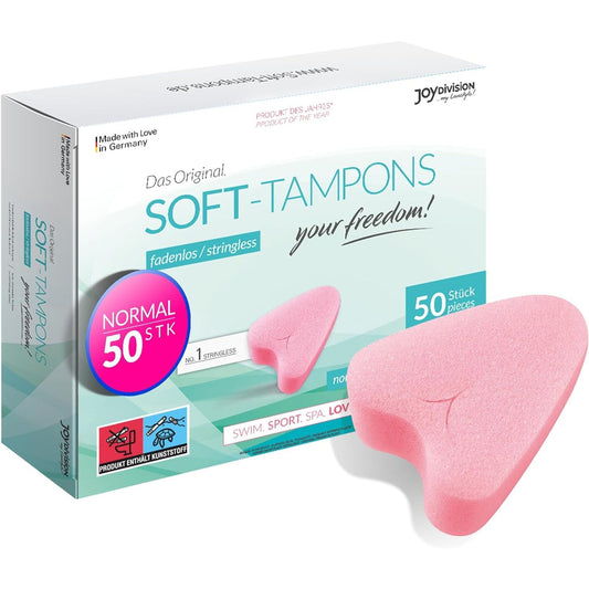 Joy Division Soft Tampon Menstrual Sponges - Normal (50 Pack)