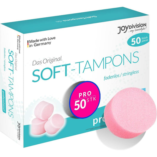 Joy Division Soft Tampon Menstrual Sponges - Professional (50 Pack)