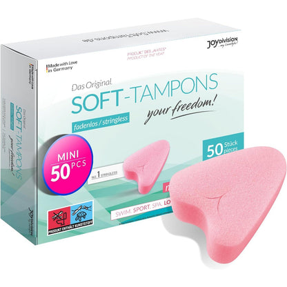 Joy Division Soft Tampon Menstrual Sponges - Mini (50 Pack)