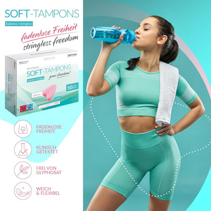 Joy Division Soft Tampon Menstrual Sponges - Normal (50 Pack)