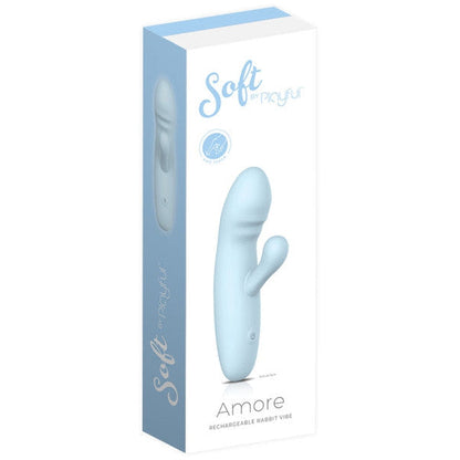 Playful Soft Amore Rabbit Vibrator - Blue
