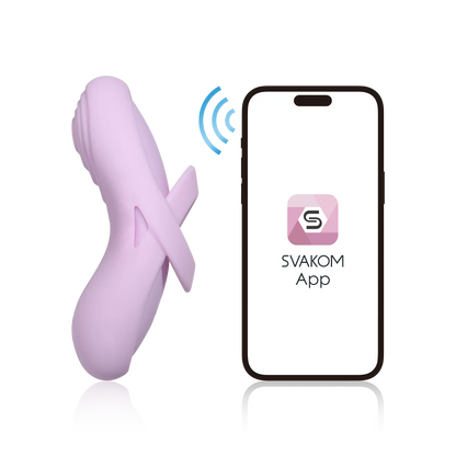 Svakom Echo 2 Flexible Finger or Panty Vibrator - Pink Lilac (App-Controlled)