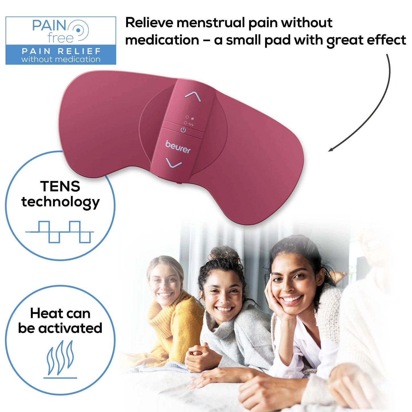 Beurer EM50 Menstrual Relax Device - TENS & Heating Pad