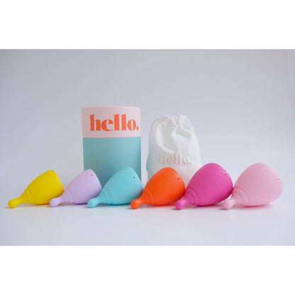 Hello Menstrual Cup - Medium Cervix Large Yellow