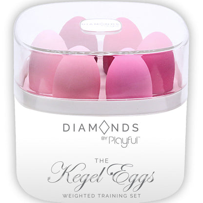 Playful Diamonds Weighted Kegel Eggs Training Set (6 Pack)