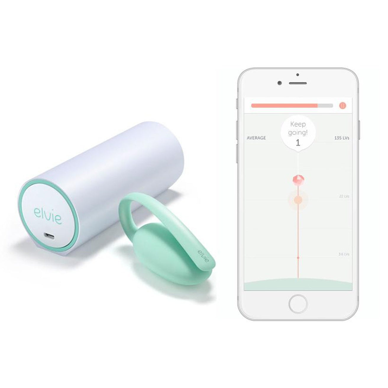 Elvie Smart Kegel Pelvic Floor Exerciser & Tracker (App Controlled)