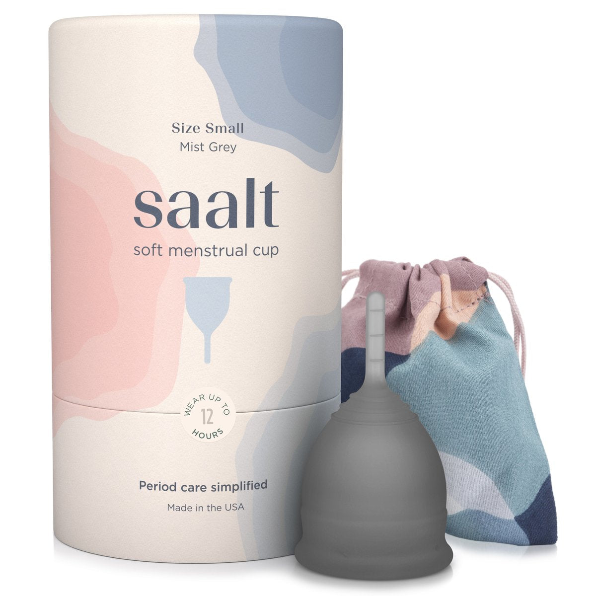 Saalt Menstrual Cup Soft - Small Mist Grey