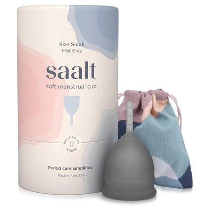 Saalt Menstrual Cup Soft - Small Mist Grey
