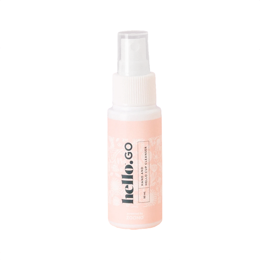 Hello Go Hand and Menstrual Cup Cleaner