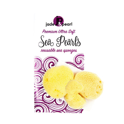 Jade & Pearl Reusable Sea Pearl Premium Ultra Soft Menstrual Sponge - Multi Size
