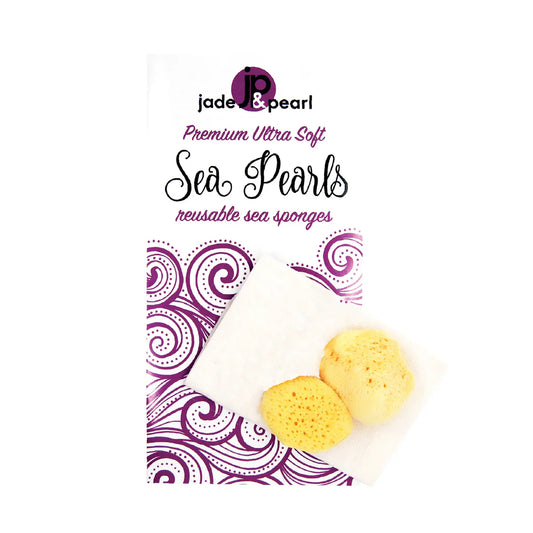 Jade & Pearl Reusable Sea Pearl Premium Ultra Soft Menstrual Sponge - Small (2 Pack)