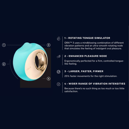 Lelo Ora 3 Oral Stimulation - Aqua